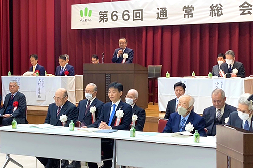 市長が愛知県土地改良事業団体連合会　通常総会に出席している写真