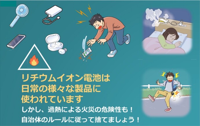リチウムイオン電池火災