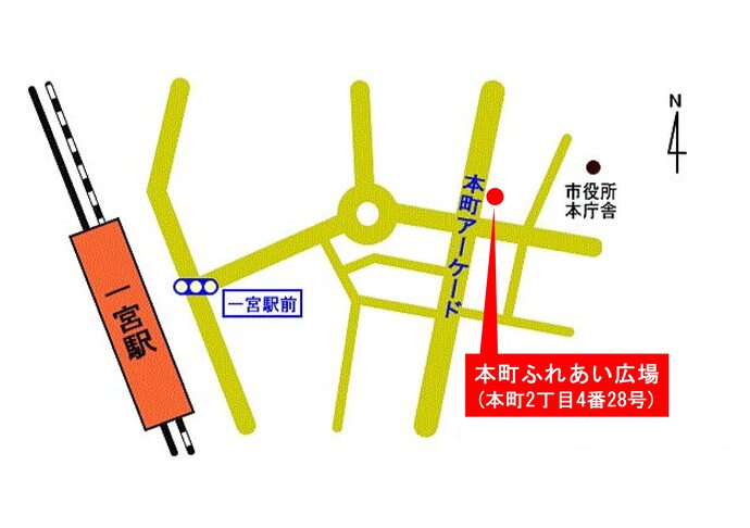 地図：本町ふれあい広場