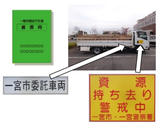 一宮市委託車両の写真