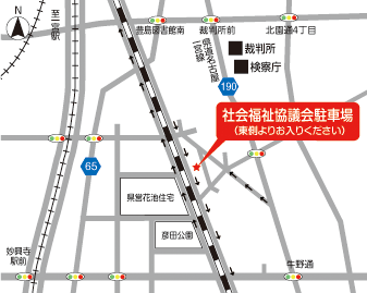 一宮市社会福祉協議会大和事務所の地図