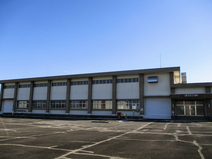 写真：千秋配水場建屋