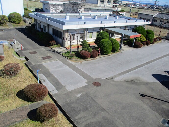 写真：木曽川配水場建屋