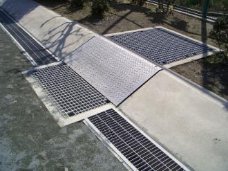 写真：放流桝の様子