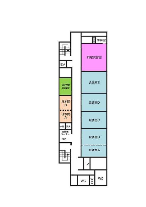 フロアマップ　尾西庁舎5階