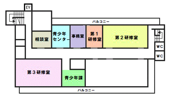 木曽川庁舎3階見取図