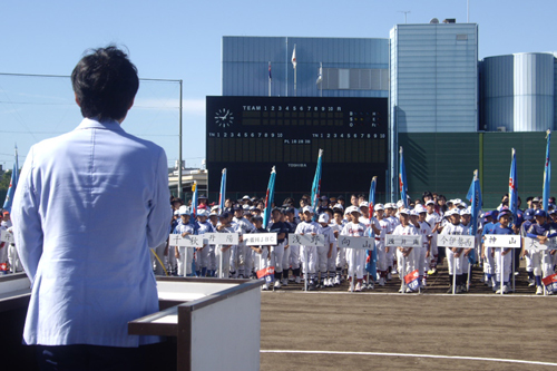 写真：ティーボール大会の様子の写真