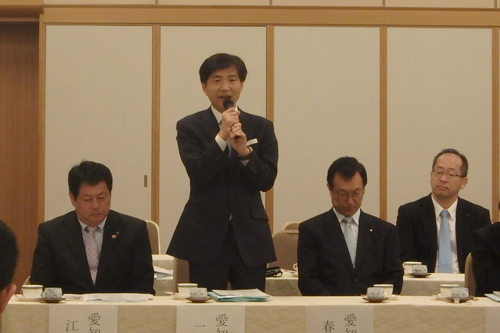 写真:中部直轄河川治水期成同盟会の様子