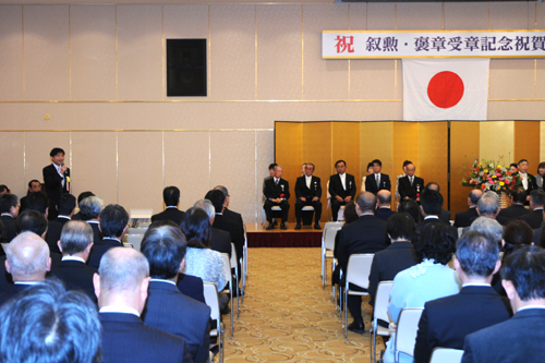 写真：叙勲・褒章受章記念祝賀会の様子