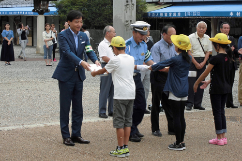 防犯・交通安全総決起大会の様子の写真