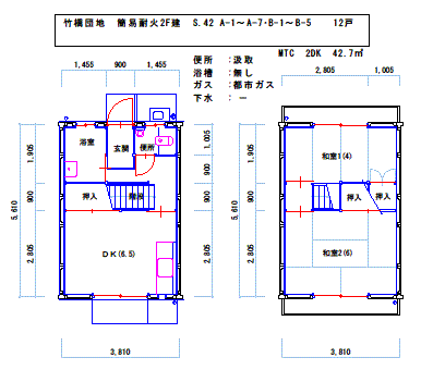 平面図：間取り1