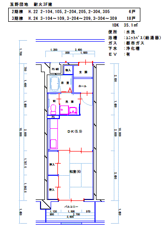 平面図：間取り3