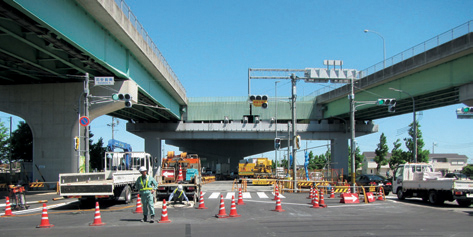 新しいICの工事風景の写真