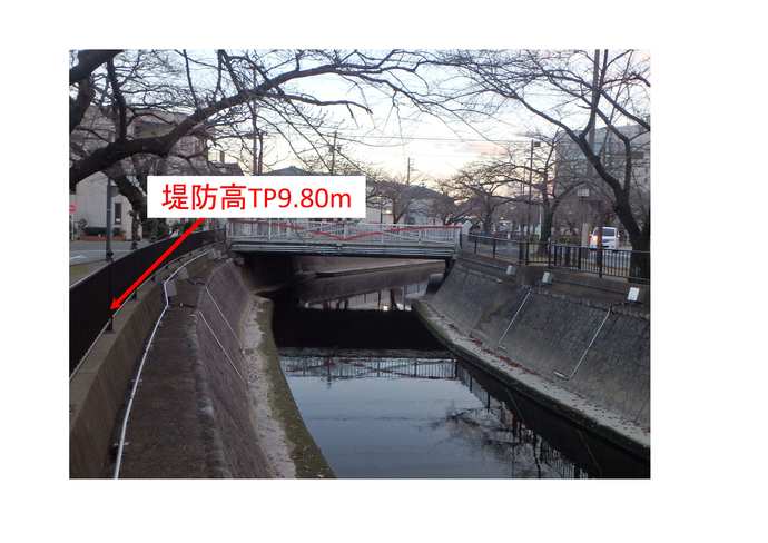 大江排水路分流工(下流)
