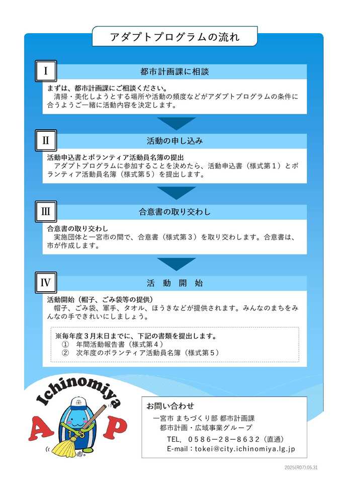 アダプト参加フロー