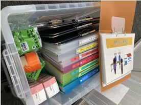 避難所開設キット中身写真