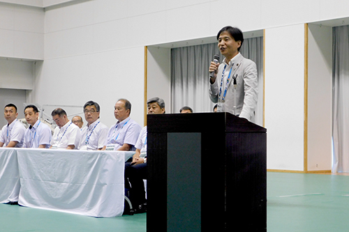 開会式の様子の写真