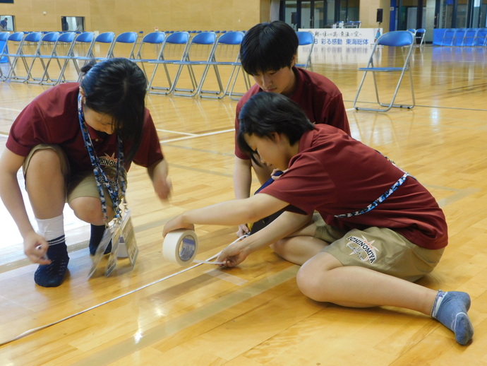 写真：東海総体補助員のみなさんの準備の様子5