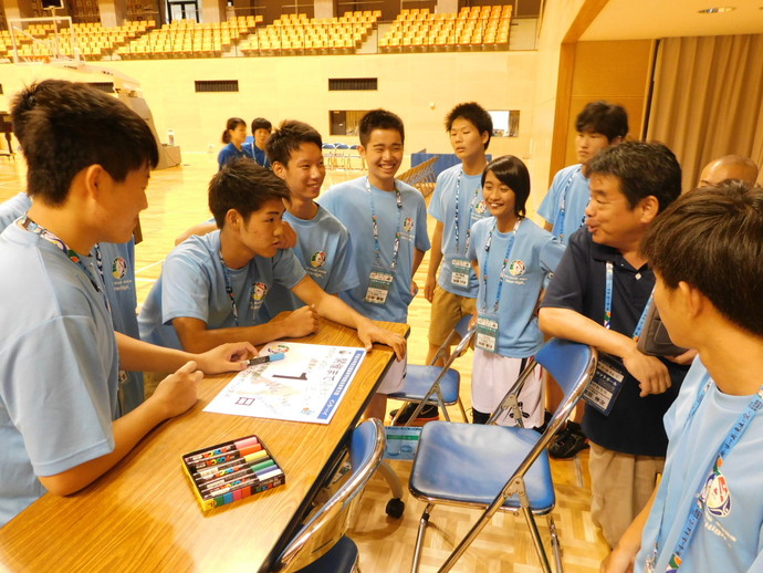 写真：開催前1日　ミーティング