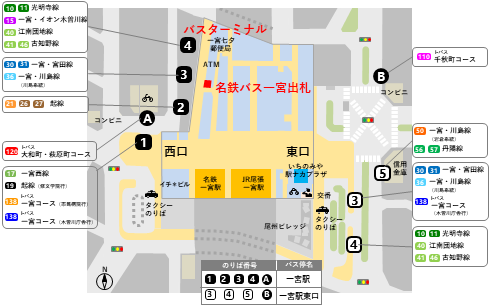 一宮駅バスのりば