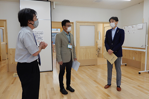 多機能センターぽぷり内覧会の様子の写真