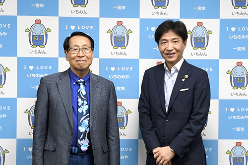 山田ドビー代表取締役　来訪の様子の写真