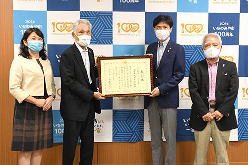 一宮平成ホタルの会　来訪の様子の写真