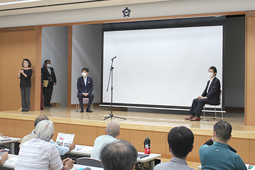 自主防災講演会の様子の写真