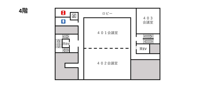 保健所4階フロアマップ