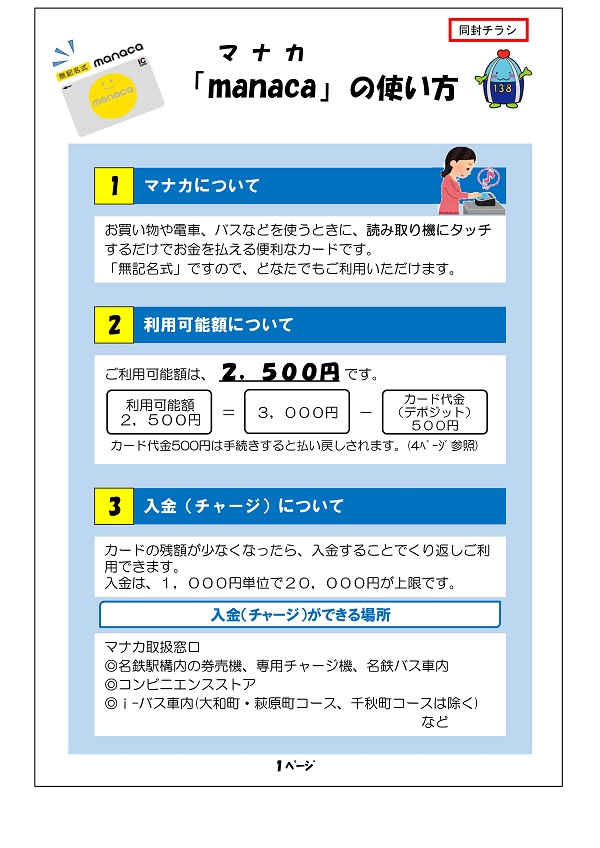 manacaの使い方1