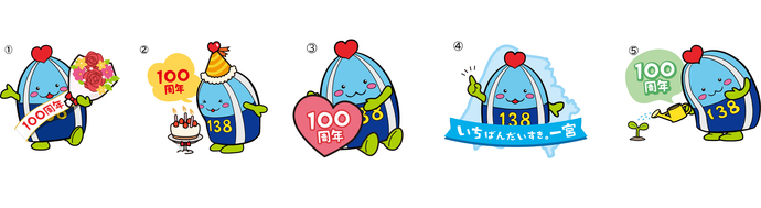 100周年オリジナルいちみんピンバッジの画像