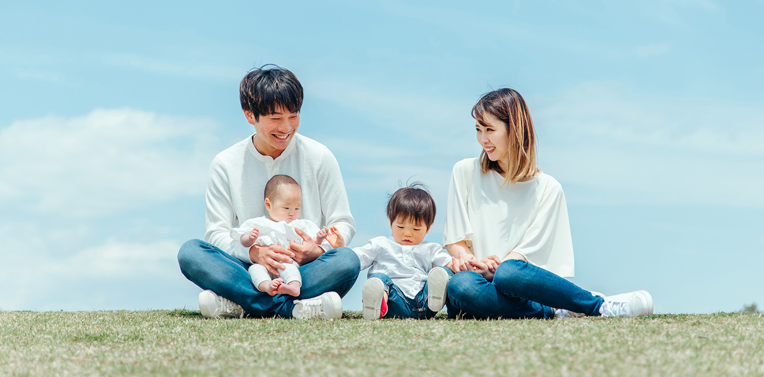 写真：子育て中の家族