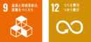 SDGsロゴ9,12