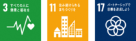 SDGsロゴ3,11,17