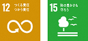 SDGsロゴ12,15