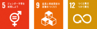 SDGsロゴ5,9,12