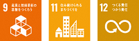 SDGsロゴ9,11,12