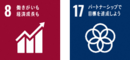 SDGsロゴ8,17