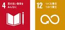 SDGsロゴ4,12