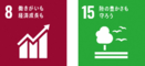 SDGsロゴ8,15