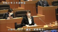 新緑風会代表質問