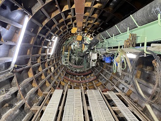 シールドマシン（掘削機）の写真