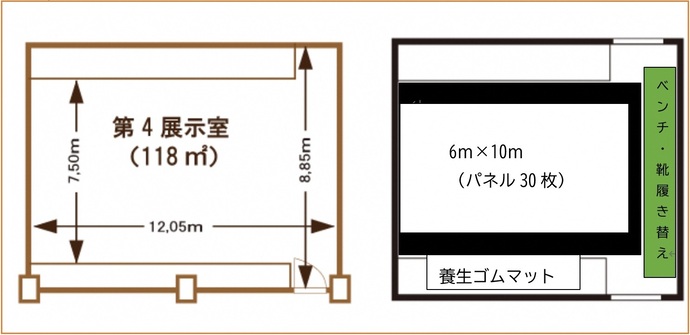 第4展示室レイアウト図