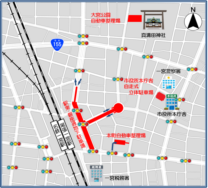 駐車場案内図