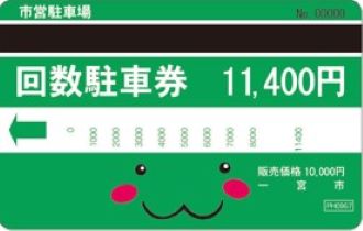 緑の10,000円の回数券