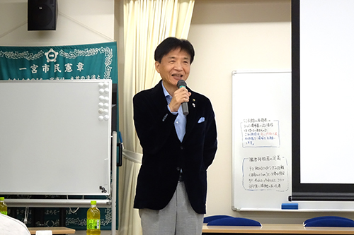 市長が町会長会議を行う写真