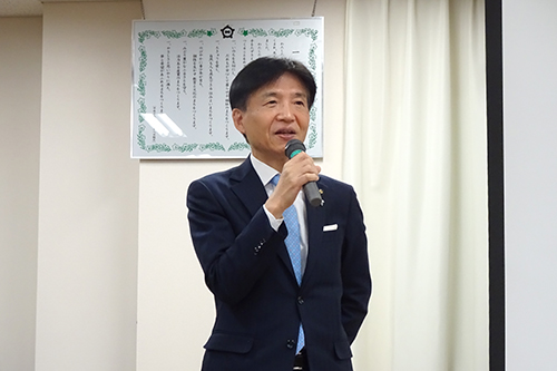 市長が町会長会議を行う写真