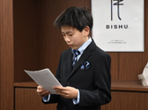 表敬訪問者の写真