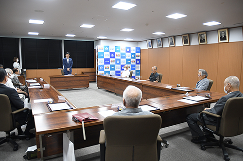 市長感謝状贈呈式の様子の写真