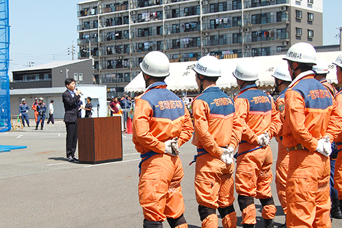 市長激励会の様子の写真
